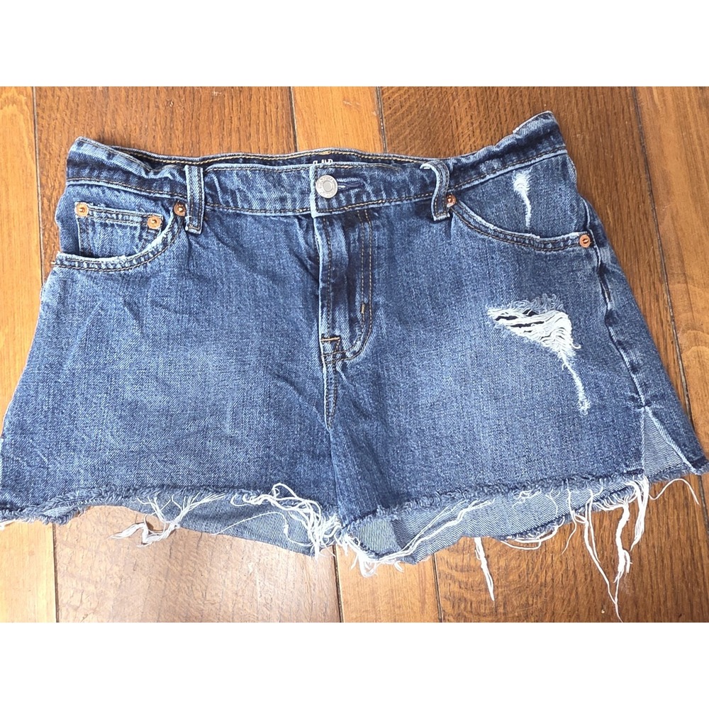 Gap Womens Denim Cut off Shorts Size 26 Side Slit